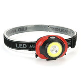 COB + LED Stirnlampe Taschenlampe mit 3 Modi, 100m Reichweite, für Arbeit, Laufen, Radfahren und Jagd.