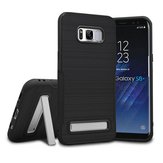 Brushed Finish Collapsible Kickstand Case For Samsung Galaxy S8