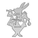 Poker Rabbit Cutting Die Stencil para faça você mesmo Scrapbook Album Paper Cartão Gift