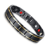 Zwart 316L Titanium Gezondheid Magnetische Armband Sieraden voor Mannen