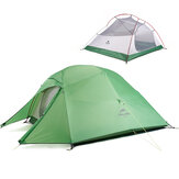 Naturehike Cloud-Up 2 Personen Lichtgewicht Backpacking Tent 210T RipStop 4 Seizoenen Dome Tent Dubbele Lagen PU 3000mm Waterbestendig met Footprint voor Kamperen Wandelen