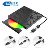 SAILUNSHI 3.0 USB Type-C DVD Optical Drive High-speed Plug and Play External Ultra-thin CD Read-write Recorder for Laptop