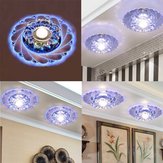 Lustre de plafond à LED en cristal moderne, lumière bleue, lampe supérieure pour la maison pour le restaurant du couloir