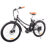 [DIRETIVA UE] Bicicleta elétrica KAISDA K6 PRO com bateria de 36V 12,5AH, motor de 350W, pneus de 26 polegadas, alcance de 45-80KM, carga máxima de 120KG, travão de disco.