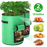 2 τεμάχια Tvird Αυξητικές τσάντες Καλλωπιστικά φυτά Φρούτα Λαχανικά Ντομάτα Πατάτα Επαναχρησιμοποιούμενη τσάντα