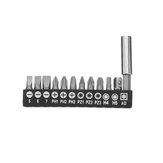 10pcs Hex Flat Head Cross Spanner PZ Screwdriver Bit Set With Adapter and Extension Holder