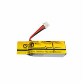 Batterie lithium 2S 7.4V 380mAh 75C pour hélicoptère RC OMPHOBBY M1 6CH 3D Flybarless