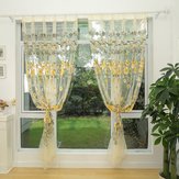 Honana WX-C10 Fashion Transparent Tulle Curtains Window Screen Decor Living Room Colorful Sheer Curtain