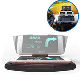 Car HUD Qi Carregador sem fio Head Up Navegação Display Reflector de vidro para iPhone 8 Samsung S8