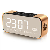 Bakeey™ 2500mAh Dual Alarm Clock bluetooth Speaker With Mic LEC Screen FM Radio AUX Bass Stereo
