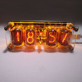 Retro IN-12 Glow Clock Zmontowany z 4-cyfrowym zegarem Colorful Zegar LED Retro 24-godzinny Styl przemysłowy
