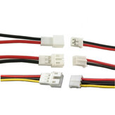 10 unidades de conector de cable de enchufe de terminal hembra macho de 10 cm PH2.0mm 2PIN / 3PIN / 4PIN / 5PIN / 6PIN DIY Mini para modelo de batería RC