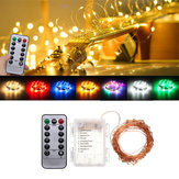 Μπαταρία Powered 10M 100LEDs Αδιάβροχο Χαλκού Συρμα Fairy String Φως για τα Χριστούγεννα + Τηλεχειριστήριο Χριστουγεννιάτικα διακοσμητικά Clearance Χριστουγεννιάτικα φώτα