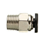 5PCS Pneumatische Verbinder PC4-01 für 1,75 mm oder 3 mm PTFE-Schlauch Schnellkupplung Zuführanschluss
