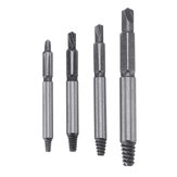 Drillpro Upgraded 4PCS Double Side Damaged Screw Extractor Bolt Stud Tool Out Remover