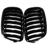 Czarne kratki przedniej maski Grill 07-13 dla BMW E70 X5 X5M