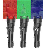 4x XPE 200LM USB rechargeable Zoomable LED lampe de poche tactique 4 couleurs en 1 torche de chasse de lumière de Camping d'urgence