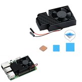 3510 Version Extreme Cooling Fan + Copper Heatsink + Thermal Tapes Kit For Raspberry Pi 4B/ 3B+