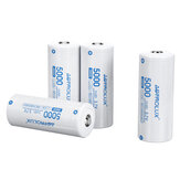 4 unidades de baterías recargables de litio sin protección Astrolux® C2650 5000mAh 3.7V 26650 para alta potencia 15A perfectas para linternas Nitecore Lumintop Fenix Olight y juguetes RC