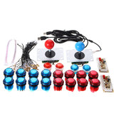 Çift Oynatıcı Push Düğmeler Joysticks USB Encoder Arcade Mame DIY Kit Set Parçaları 
