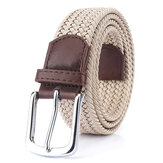 ENNIU S7E 125cm 3.4cm Elastic Canvas Waist Belt Adjustable Canvas Casual Belt Tactical Belt For Men Woman Students