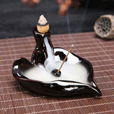 Feng Shui Backflow Encens Cône Brûleur Bâton Titulaire Coeur Forme Parfum Fumée Encombrement Encastré