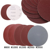 25pcs 5 pouces Disques abrasifs Papier de ponçage 800/1000/1500/2000/3000 Grit Papier de verre