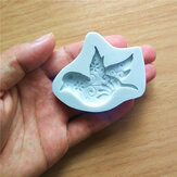 Nuevas herramientas de pastelería Molde de silicona para chocolates y fondant con forma de paloma de la paz hecha a mano