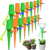 Système d'irrigation automatique à goutte à goutte pour plantes de jardin et fleurs intérieures et extérieures - régulateur d'eau pour bouteilles, lot de 6 pièces