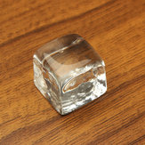 5 peças de adereços fotográficos geométricos de simulação de grão de gelo gelo acrílico de 2,3cm