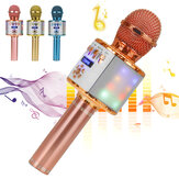Bakeey DS898 3-IN-1 Беспроводной микрофон 2*13W HIFI bluetooth динамик TF-карта 2600mAh светящийся ручной микрофон с записью пения для KTV K Songs