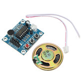 3pcs ISD1820 3-5Vボイスモジュール録音再生モジュール制御ループ/ジョグ/シングルプレイジーククレイトArduino用-公式Arduinoボードで動作する製品