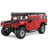 HG P415 Upgraded Light Sound 1/10 2.4G 16CH RC Car for Hummer Metal Chassis Vehicles Model w/o Battery Charger