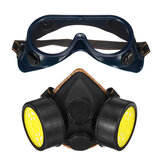 Activated Carbon Double Tank Gas Mask Respirator Pesticide Formaldehyde Respirator Paint Spray Paint Protection Kit
