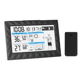 AUG-8638 Large Screen LCD Clock Digital Wireless Weather Station Temperature Humidity Barometer Sensor
