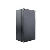 ABS zwarte kunststof elektronica projectbox behuizing hobby case met schroeven
