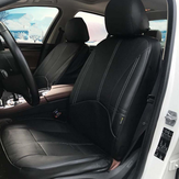 9Pcs набор чехлов для сидений в автомобиле из черной экокожи, полностью охватывающий сиденья, защищающий автомобиль на все 5 мест