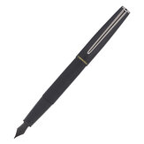 Hongdian A3 Caneta tinteiro de metal com bela pena preta e dourada EF/F 0.4/0.5mm para escrever linhas retas a tinta para negócio de escritório