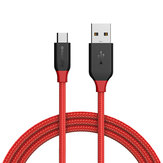 BlitzWolf® Ampcore BW-MC4 2.4A Mikro USB Geflochtenes Kabel 3.33ft/1m für Samsung S7 Redmi Note 4