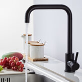 Modern konyhai mosogató keverő csaptelep 360°-os forgással, meleg és hideg vízzel, 2 tömlővel