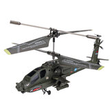 SYMA S109G 3.5CH Canavar RC Helikopter RTF AH-64 Askeri Model Çocuk Oyuncak