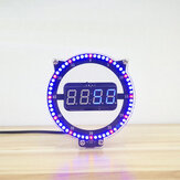 SSY Kit de reloj creativo DIY Reloj de luz nocturna Kit de electrónica educativa Conjunto de tubo digital