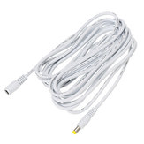 Cable de extensión de cable de alimentación de 5M DC12V 5A 20AWG con conector hembra a macho de 5.5*2.1mm