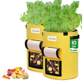 2PCS DIY plantador de batata para jardim planta recipiente de vegetais da bolsa do saco