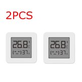 Termómetro digital de pantalla LCD inteligente Xiaomi Mijia 2Pcs, 2 sensores de temperatura y humedad bluetooth, medidor de humedad, aplicación Mijia