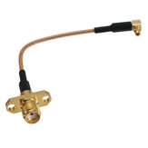 Turbowing MMCX - SMA/RP-SMA Female Flange FPV antenna hosszabbító kábel 1/db vagy 2/db