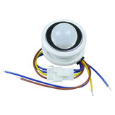 Interruptor ajustável de sensor de movimento por raio infravermelho PIR com atraso de tempo para lâmpada de teto AC85-265V