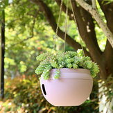 Pot de fleurs suspendu en plastique pour la maison et le jardin avec paniers suspendus pour les fleurs et la chaîne