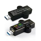Dijital USB3.0 Tester IPS Renkli Ekran Voltmetre Ampermetre Şarj Cihazı Güç Algılama Cihazı Güç Bankası Şarj Göstergesi