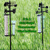 Indicador de viento jardín termómetro pluviómetro atmospherium aire libre